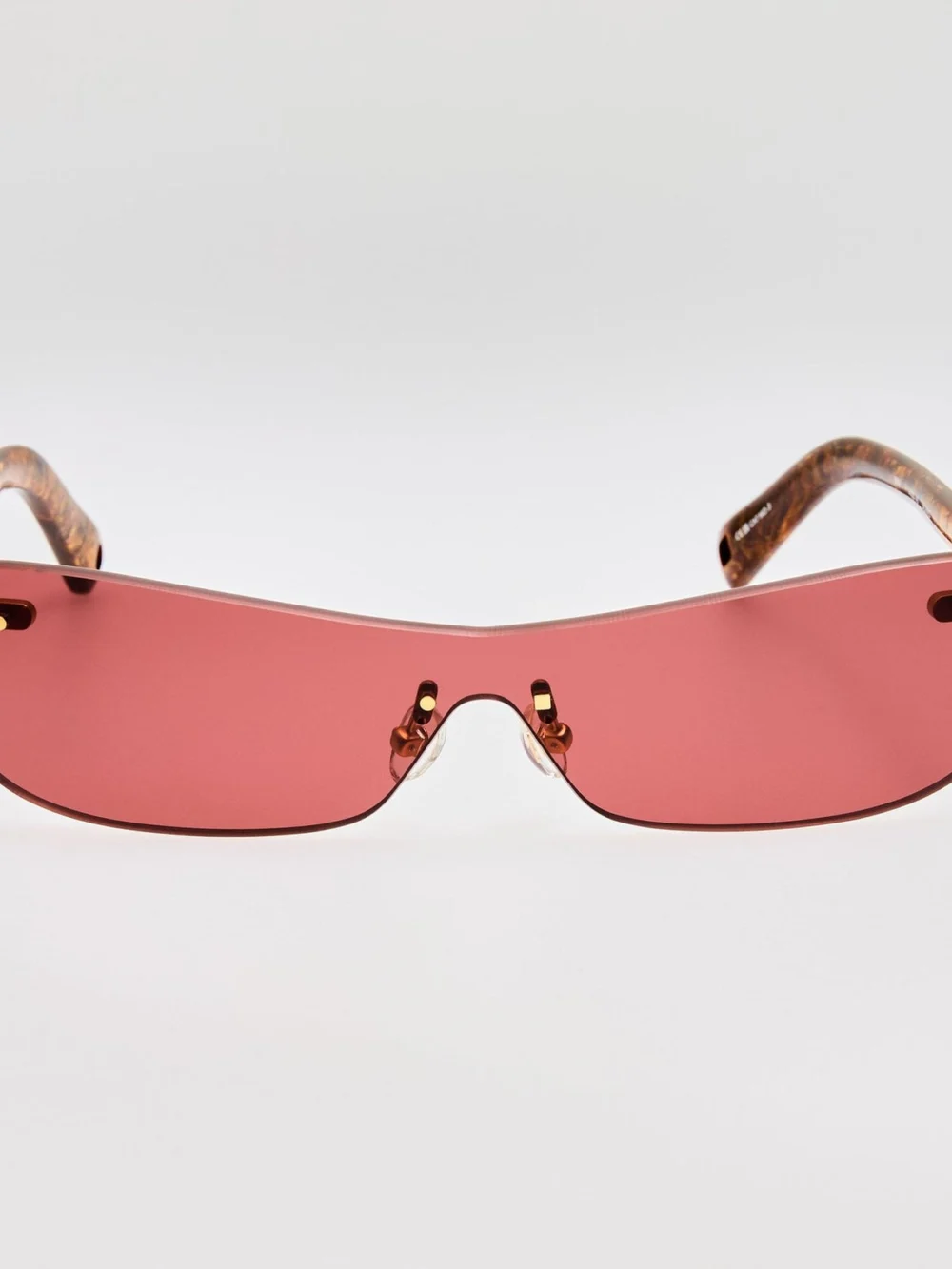 Linda Farrow Mirada Cat Eye Sunglasses in wood effect