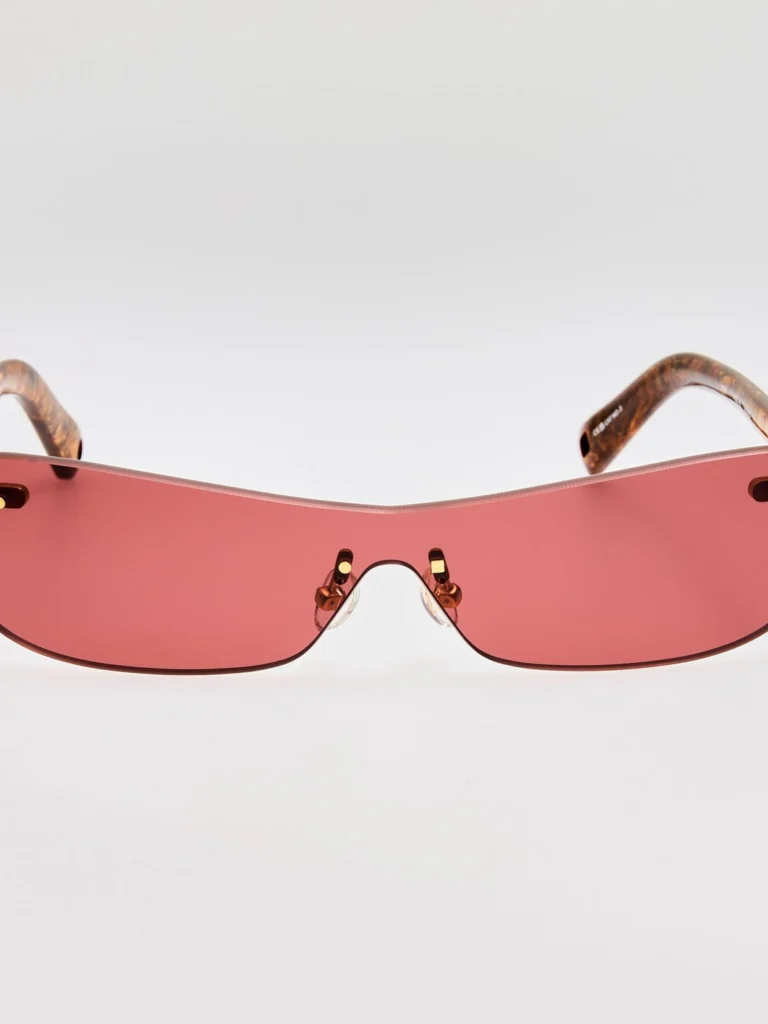 Linda Farrow Mirada Cat Eye Sunglasses in Wood Effect