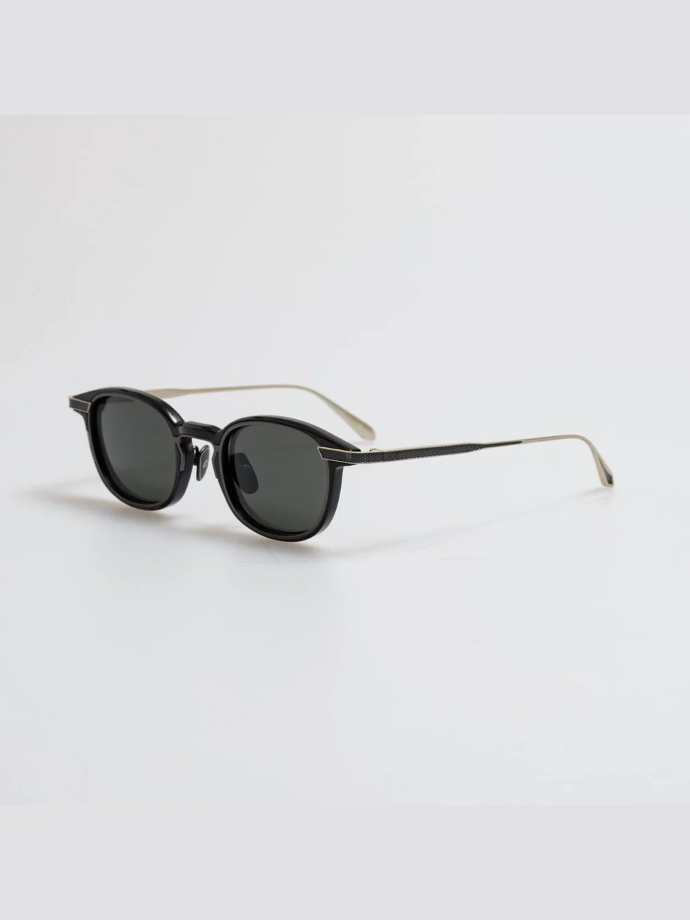Linda Farrow Moore Sunglasses, buffalo horn and 925 sterling silver, view 2