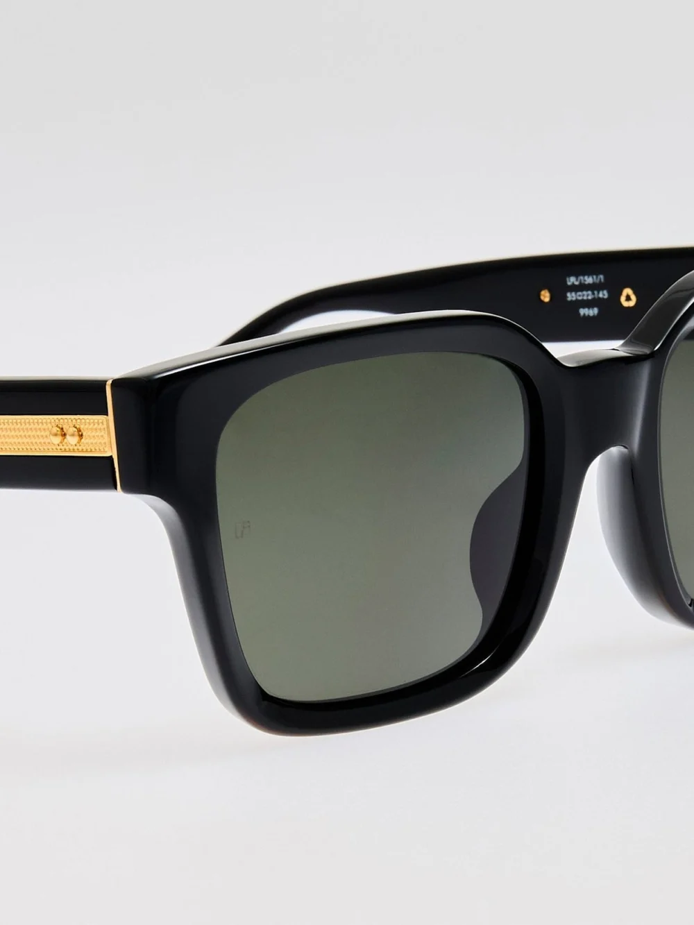 Linda Farrow Nathan Sunglasses, black, view 5
