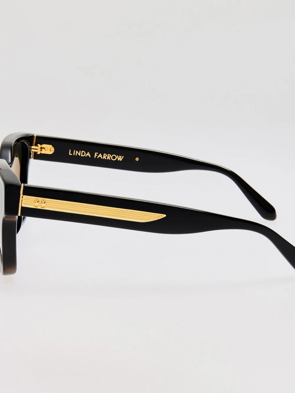 Linda Farrow Nathan Sunglasses, black, view 6