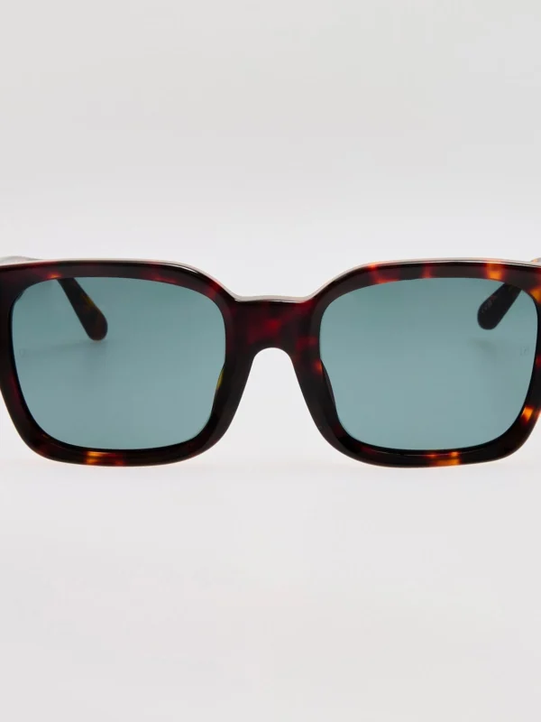 Linda Farrow Nathan Sunglasses in Dark Tortoiseshell