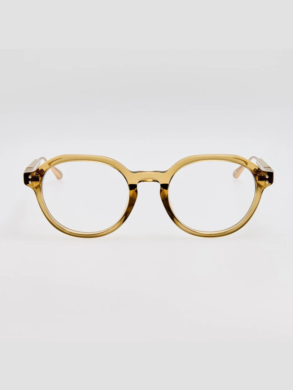 Linda Farrow Neilson Optical in 22k gold and khaki