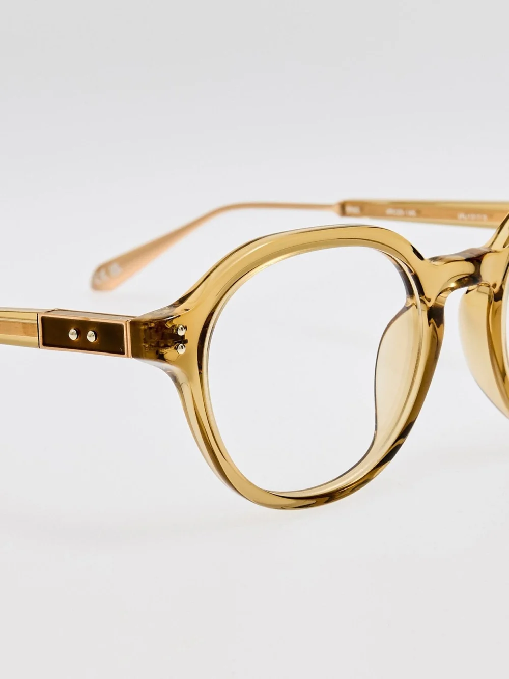 Linda Farrow Neilson Optical, 22k gold and khaki, view 5