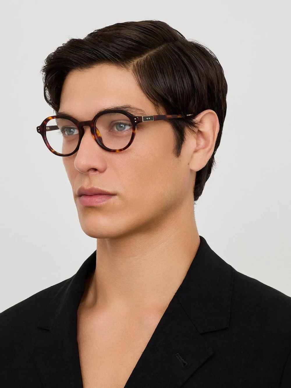 Linda Farrow Neilson Optical, dark tortoiseshell, view 4