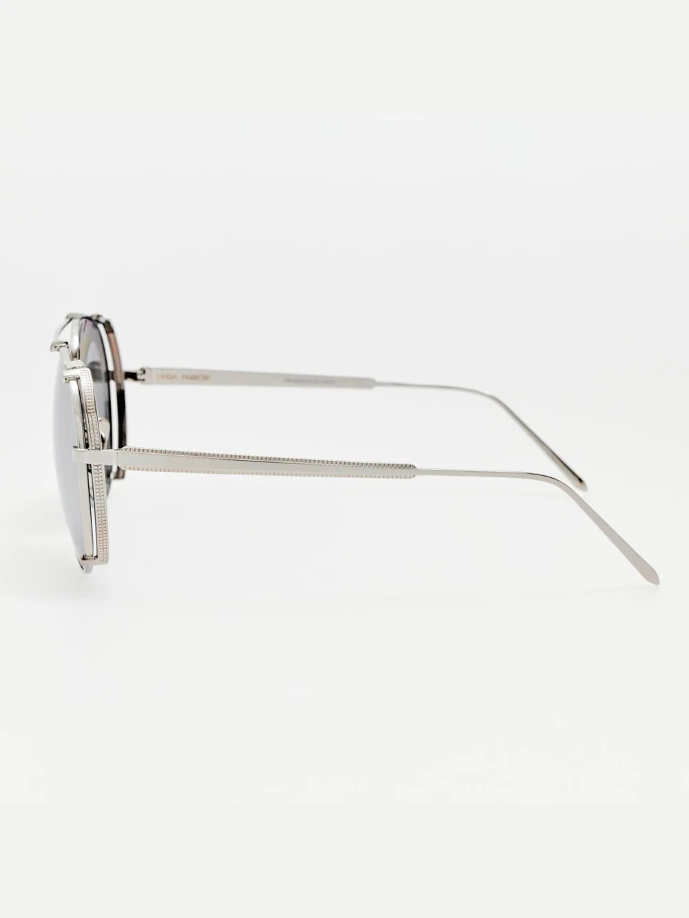 Linda Farrow Newman Sunglasses, 22k white gold and platinum, view 5