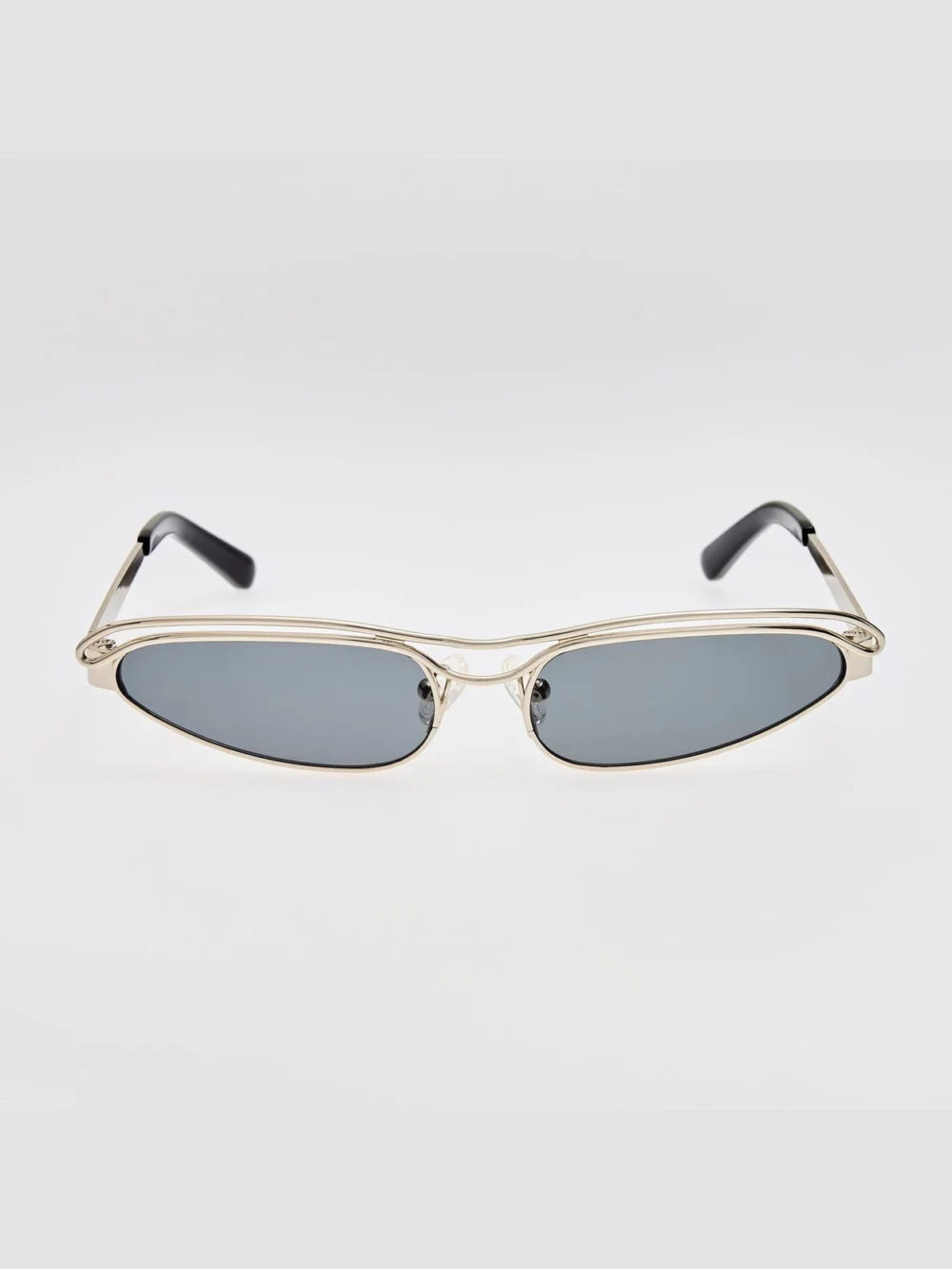 Linda Farrow Norma Sunglasses in silver