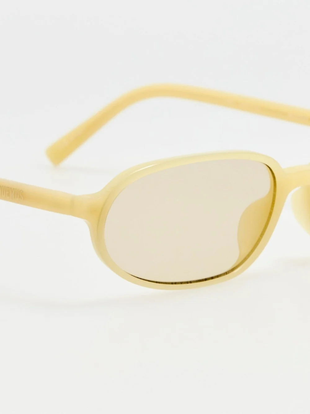 Linda Farrow Notte Sunglasses, butter, view 4