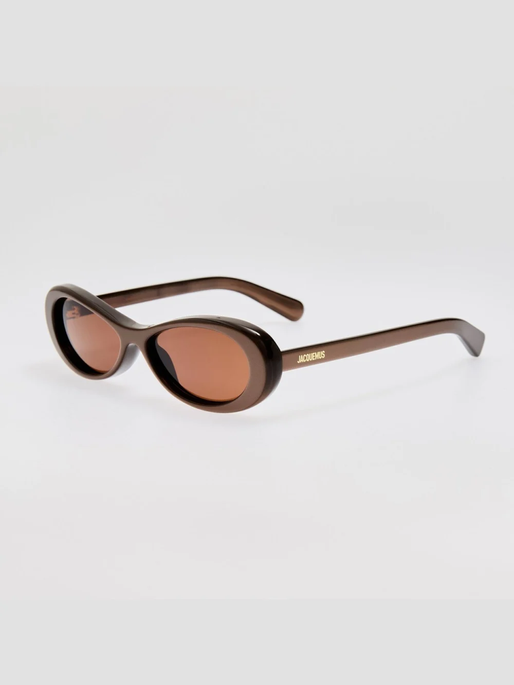 Linda Farrow Nuvola Sunglasses, metallic brown, view 2
