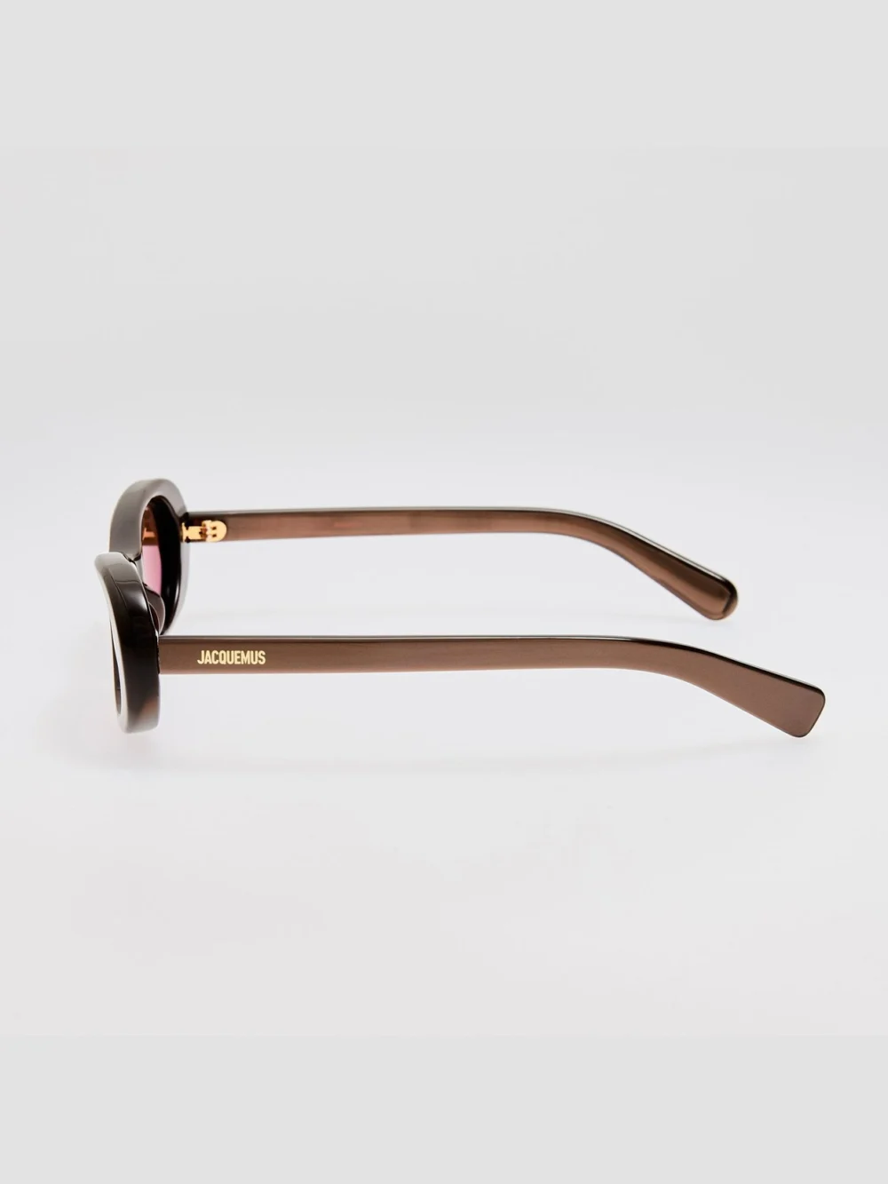 Linda Farrow Nuvola Sunglasses, metallic brown, view 5