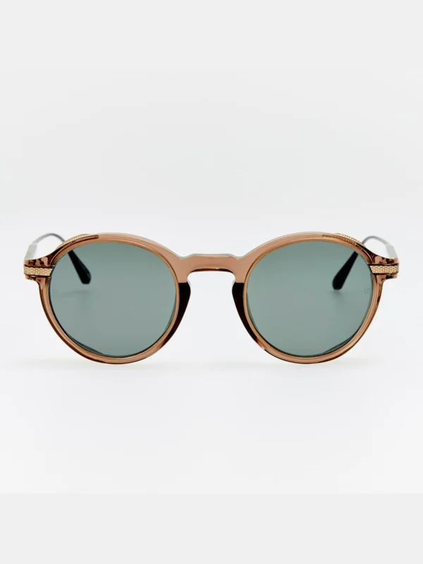 Linda Farrow Orion Explorer Sunglasses in Brown