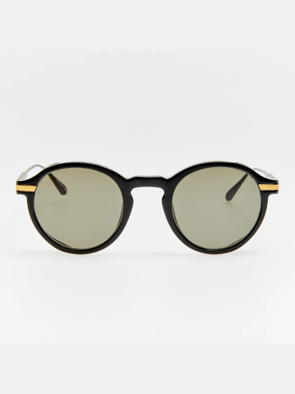 Linda Farrow Orion Explorer Sunglasses in matt nickel and black