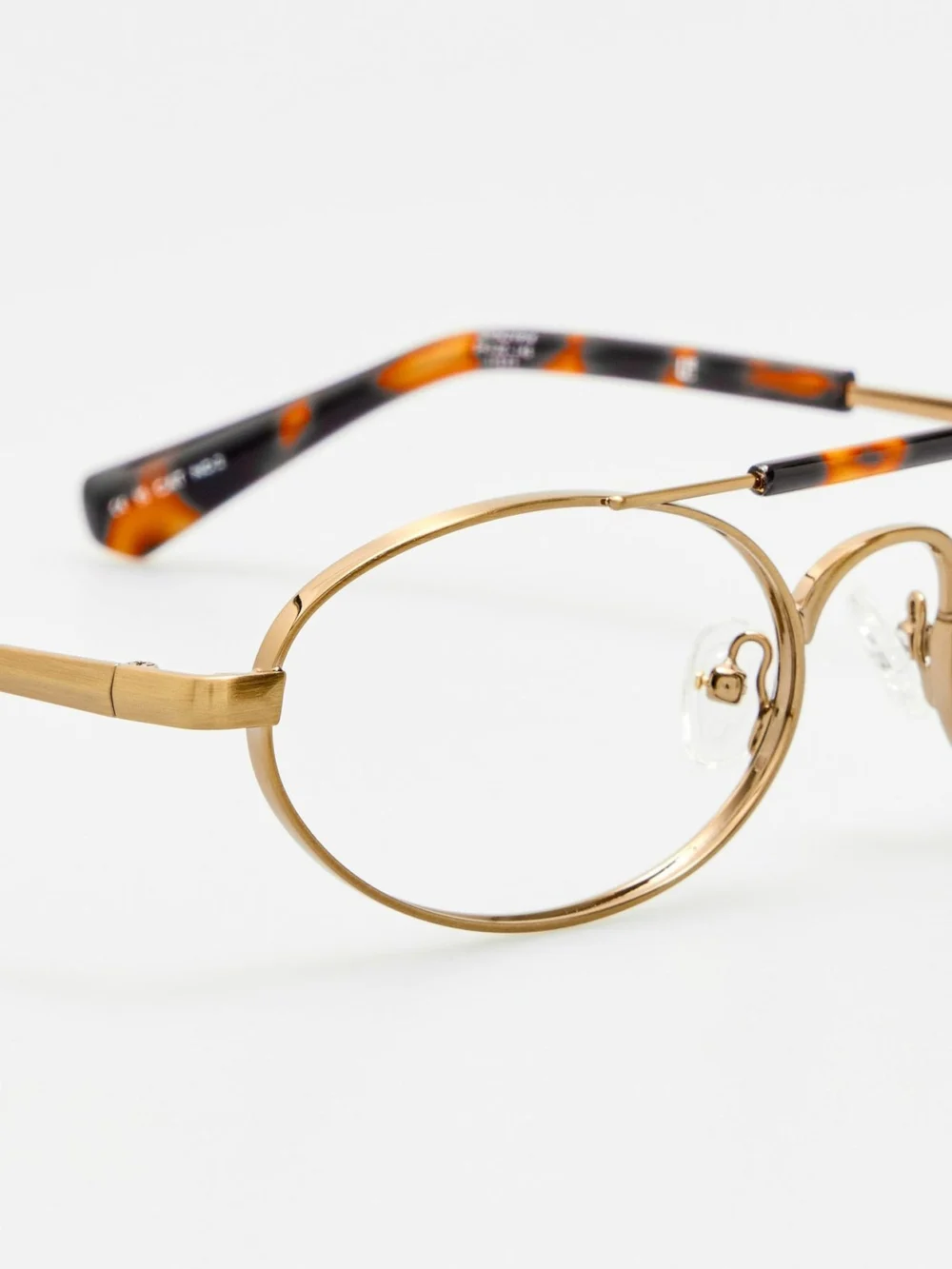 Linda Farrow Oval Optical, gold, view 4