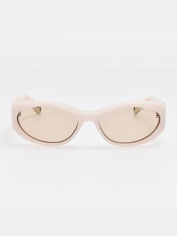 Linda Farrow Ovalo Sunglasses in Marble