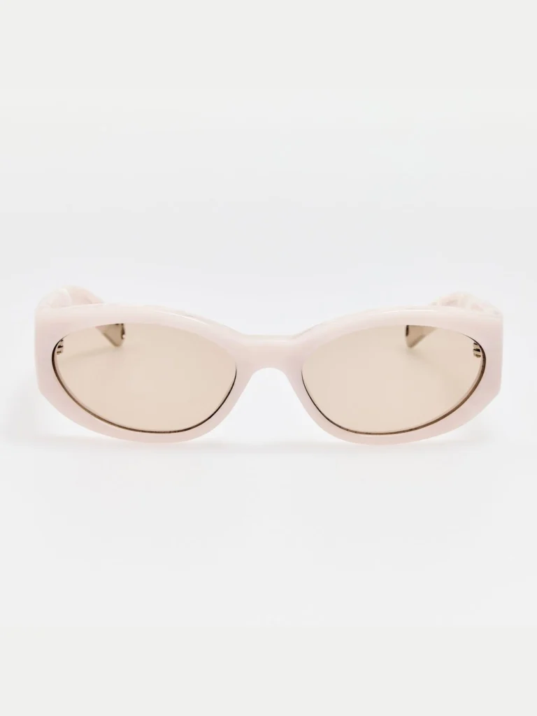 Linda Farrow Ovalo Sunglasses in Marble