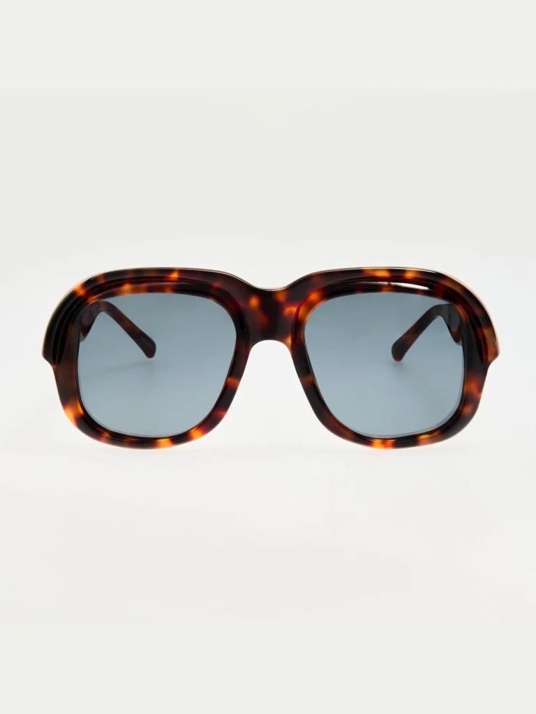 Linda Farrow Oversize Sunglasses in Tortoiseshell