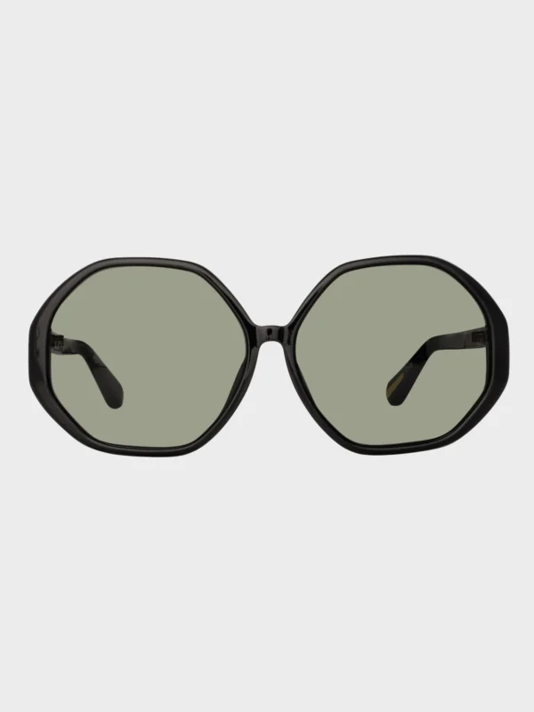 Linda Farrow Paloma Sunglasses in Black