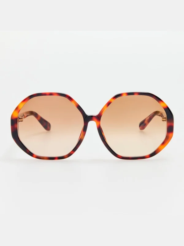 Linda Farrow Paloma Sunglasses in Tortoiseshell