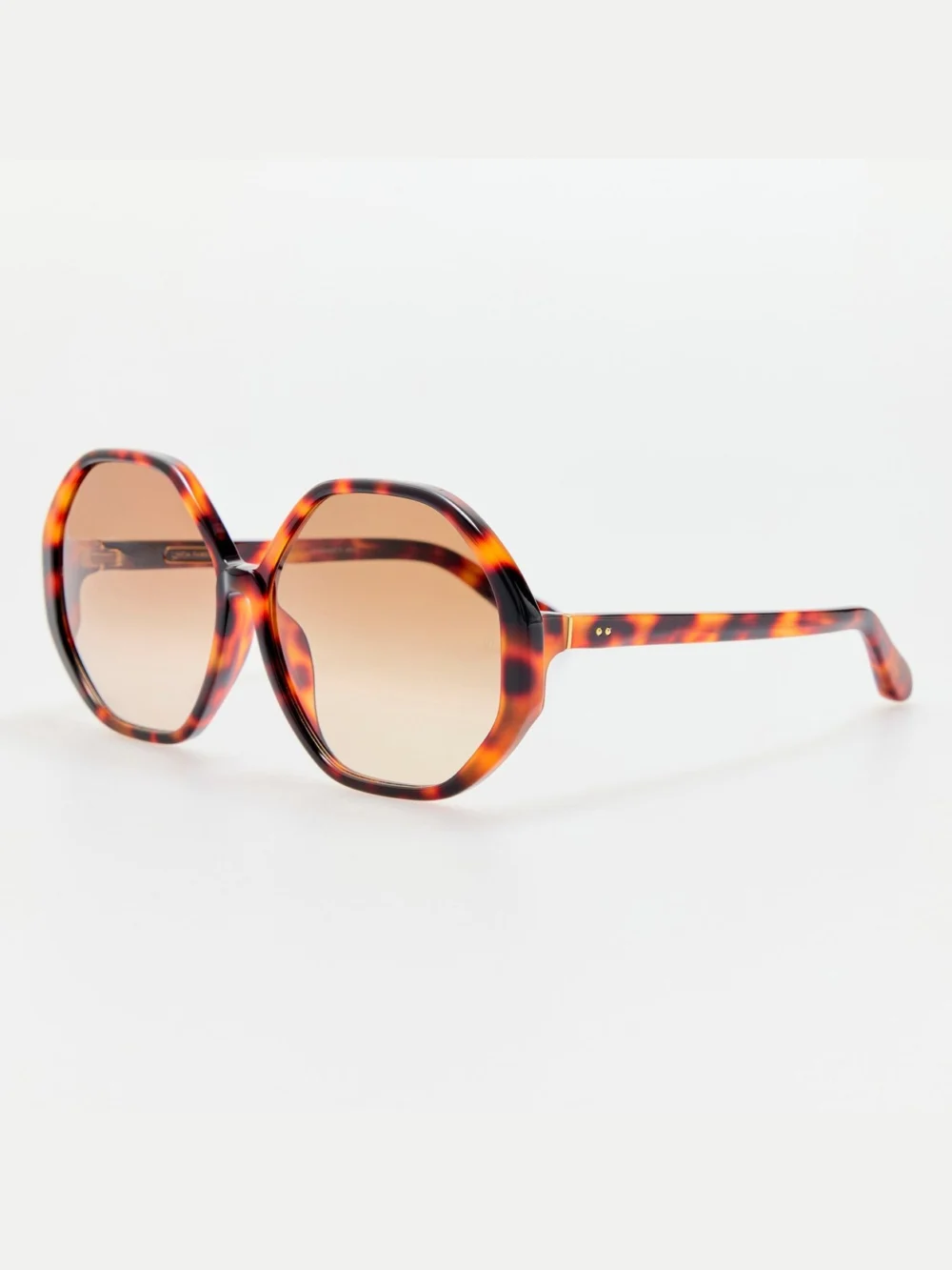 Linda Farrow Paloma Sunglasses, tortoiseshell, view 2