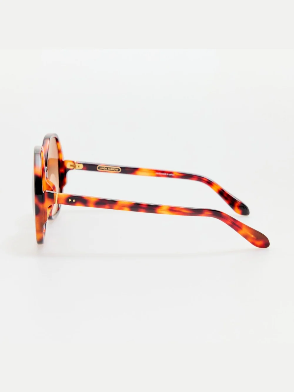 Linda Farrow Paloma Sunglasses, tortoiseshell, view 4