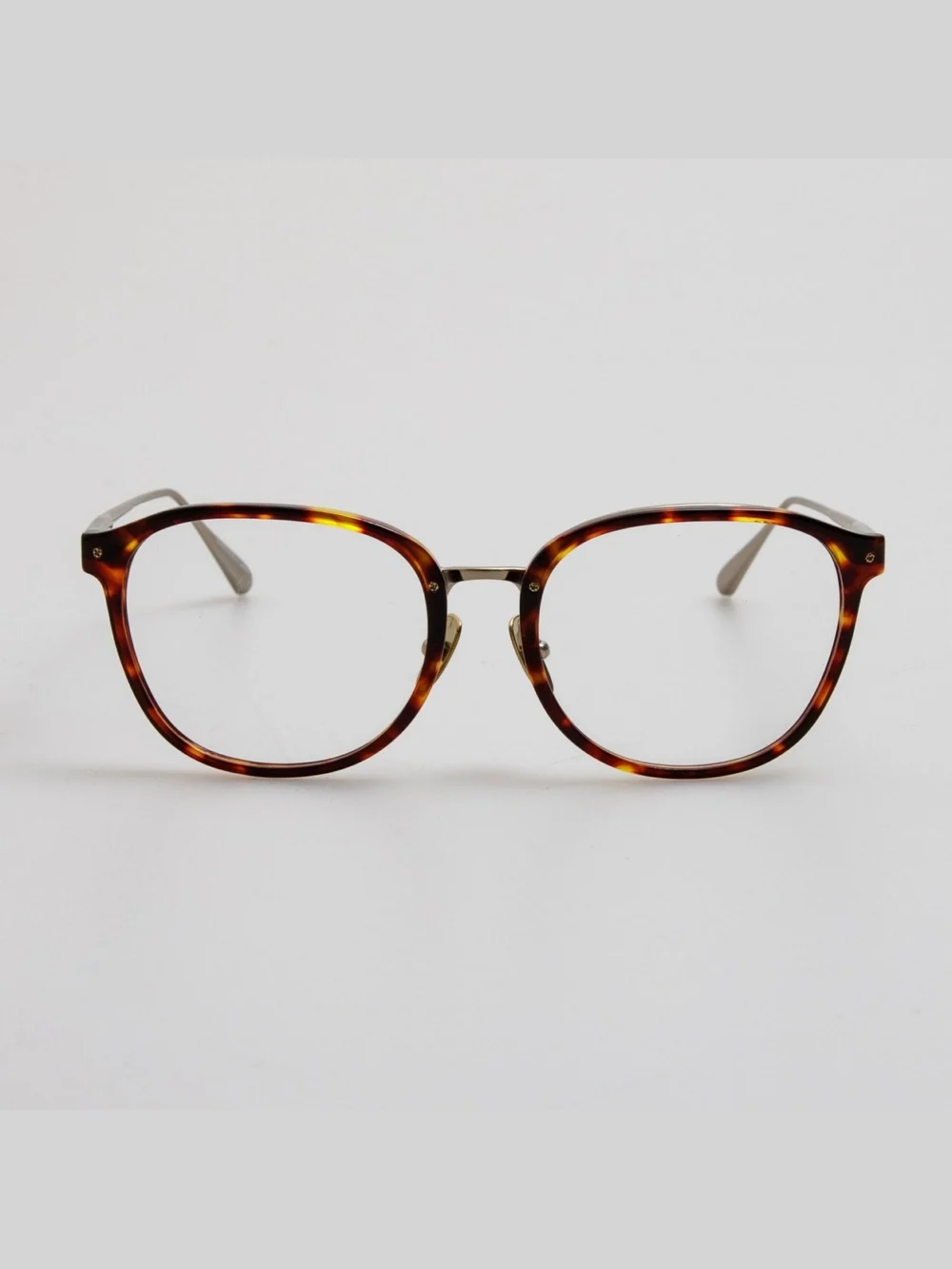 Linda Farrow Park Optical in caramel dark tortoiseshell