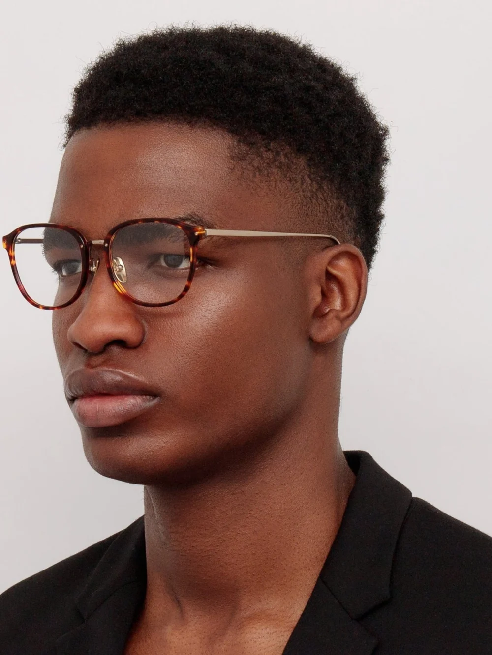 Linda Farrow Park Optical, caramel dark tortoiseshell, view 4