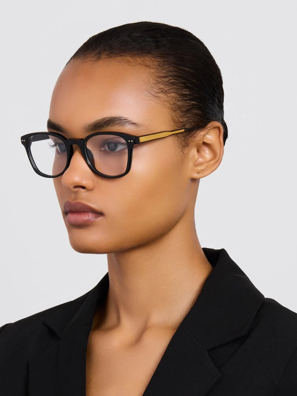 Linda Farrow Paulson Optical, black, view 5