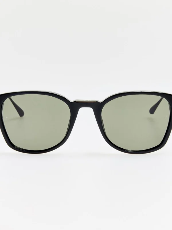 Linda Farrow Paulson Sunglasses in Black