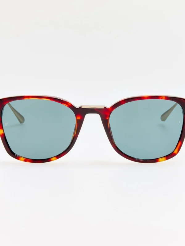 Linda Farrow Paulson Sunglasses in Dark Tortoiseshell