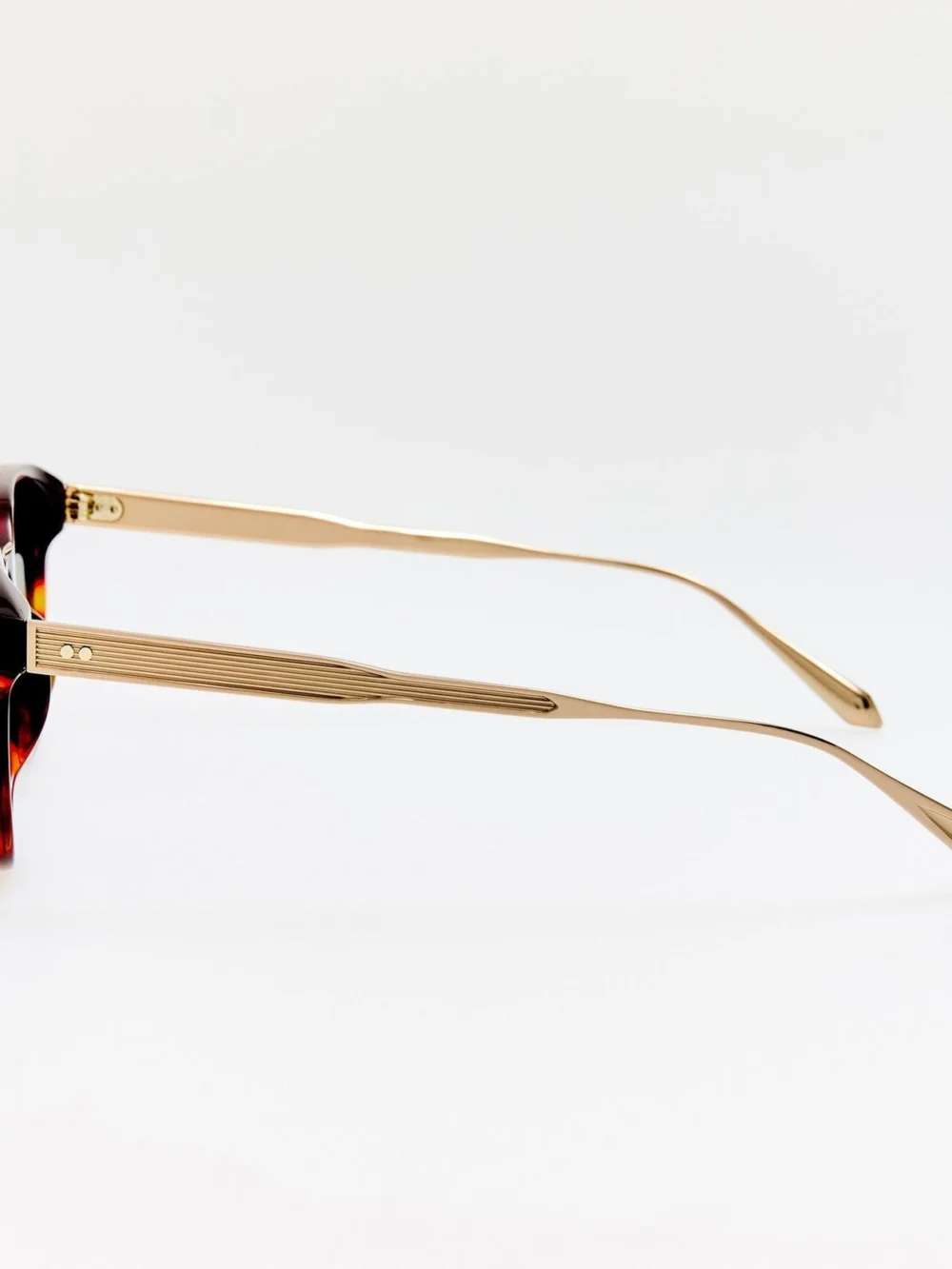 Linda Farrow Paulson Sunglasses, dark tortoiseshell, view 6