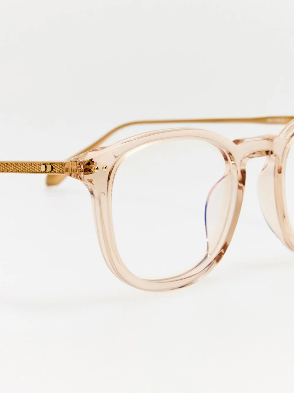 Linda Farrow Pax Optical, matt champagne and ash, view 6