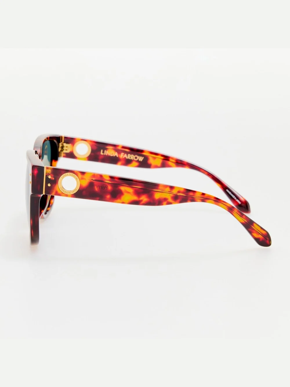 Linda Farrow Perry Sunglasses, tortoiseshell, view 5