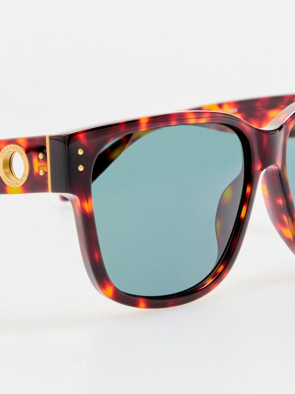 Linda Farrow Perry Sunglasses, tortoiseshell, view 6