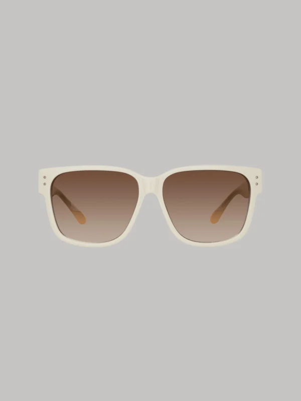 Linda Farrow Perry Sunglasses in White