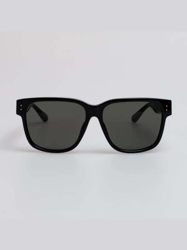Linda Farrow Perry Talisman Sunglasses in Black
