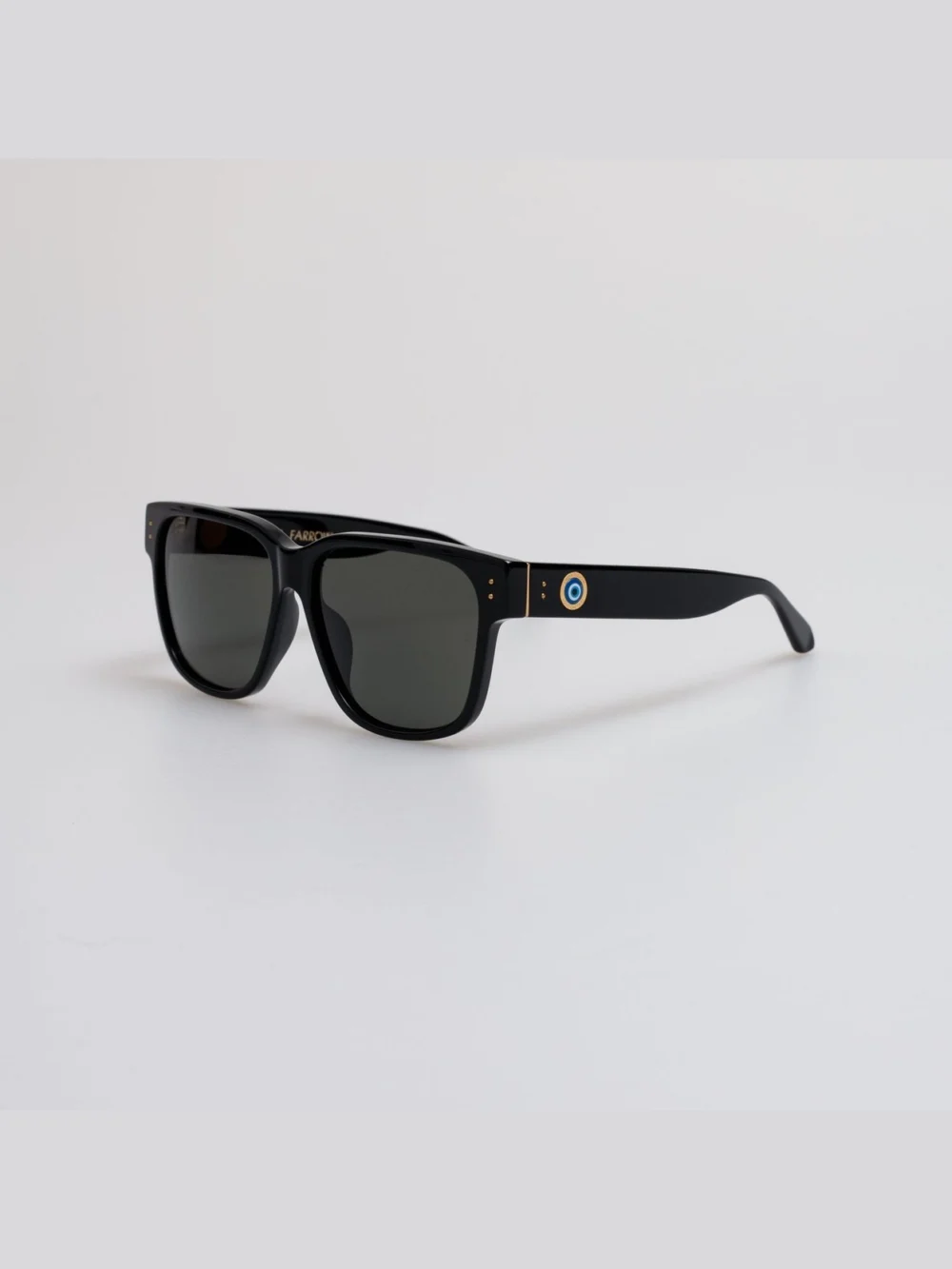 Linda Farrow Perry Talisman Sunglasses, black, view 6
