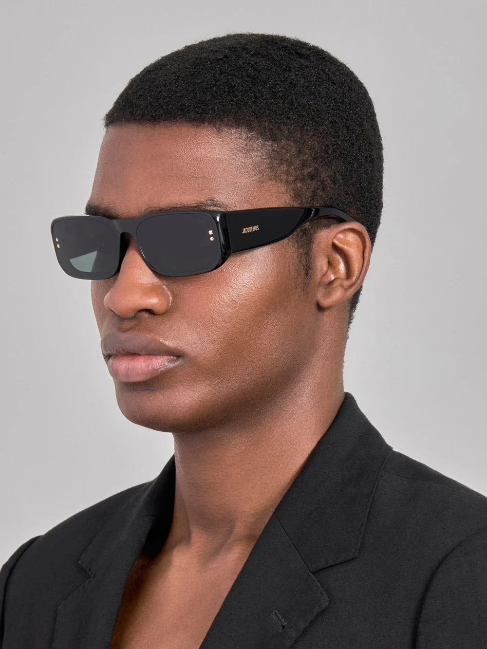 Linda Farrow Pisco Sunglasses, black, view 4