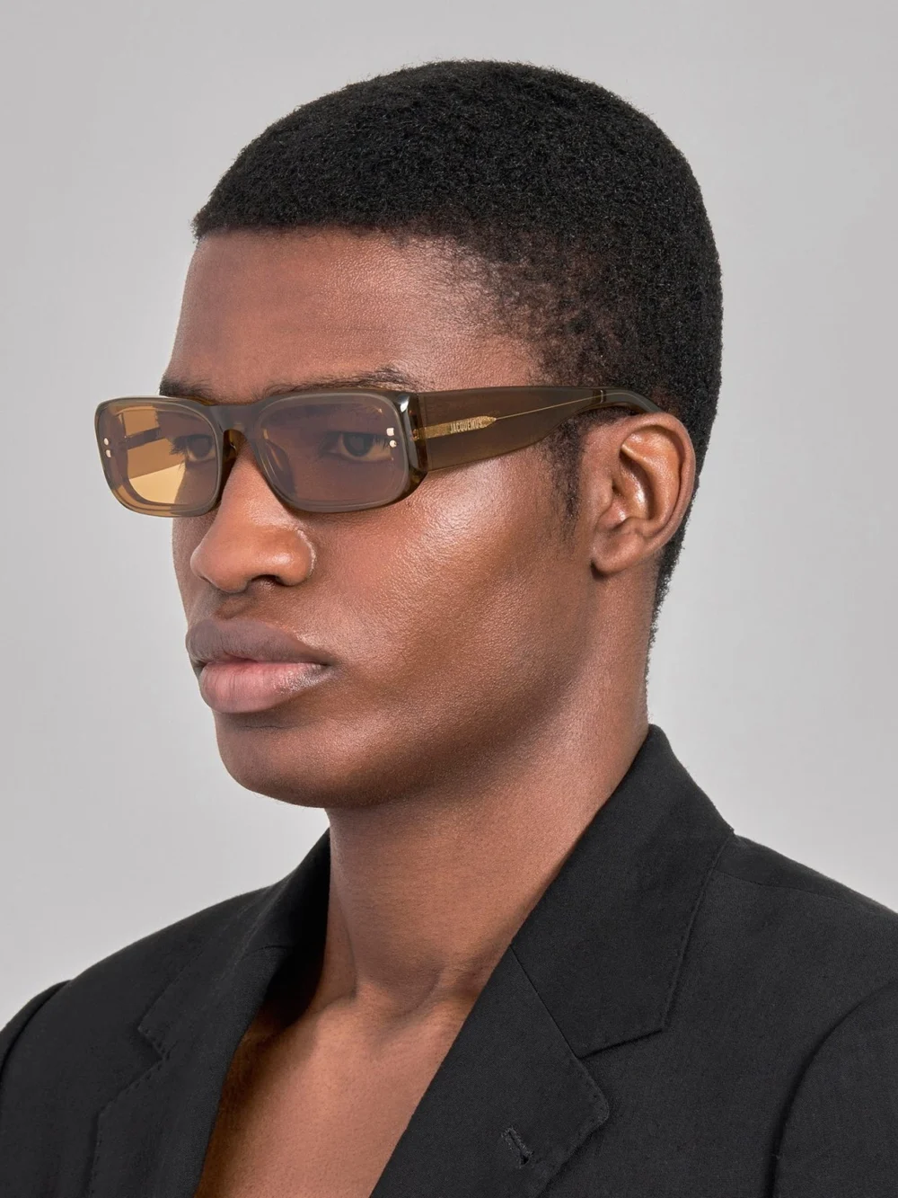 Linda Farrow Pisco Sunglasses, brown, view 4