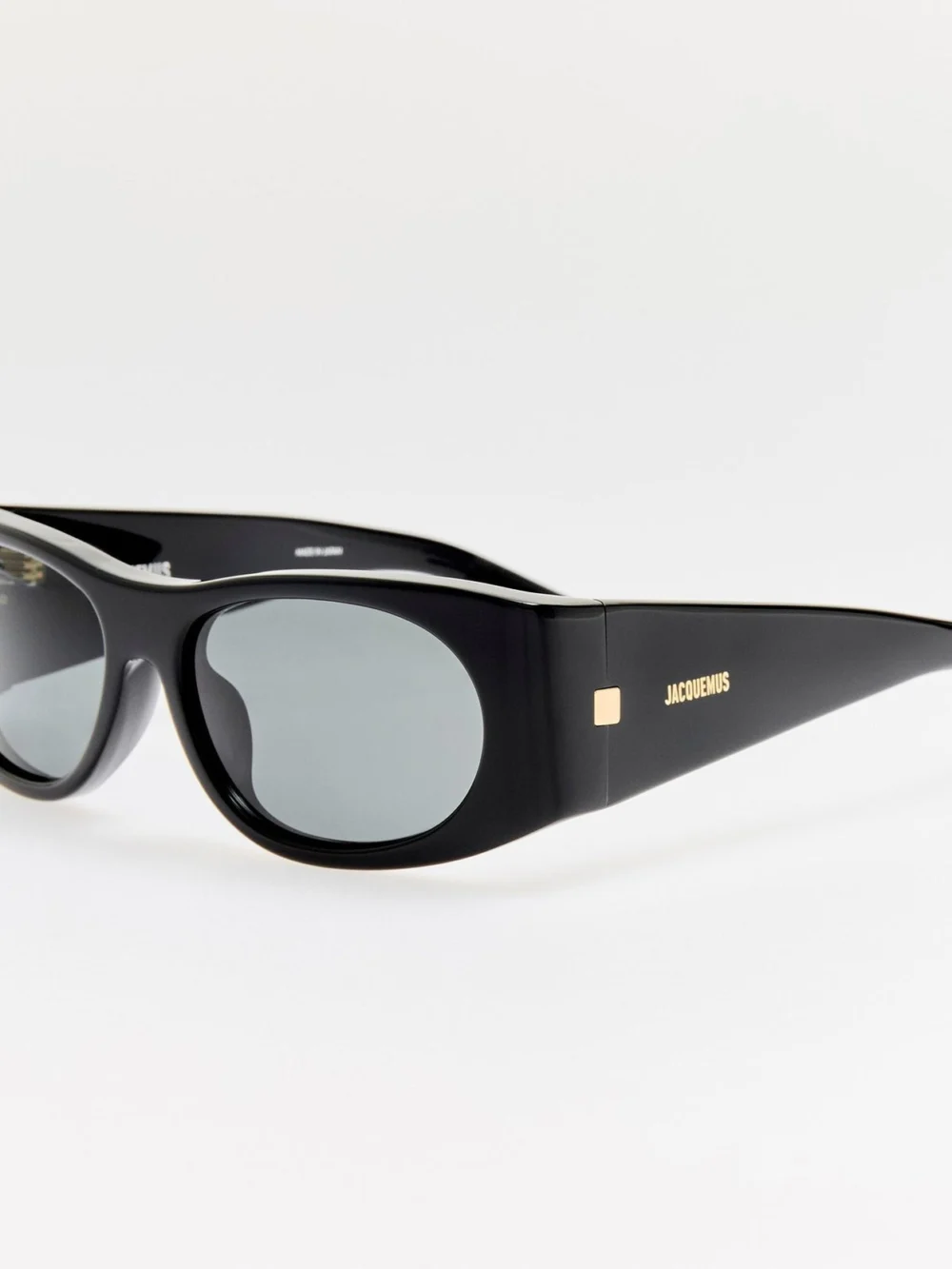 Linda Farrow Plage Sunglasses, black and grey, view 2