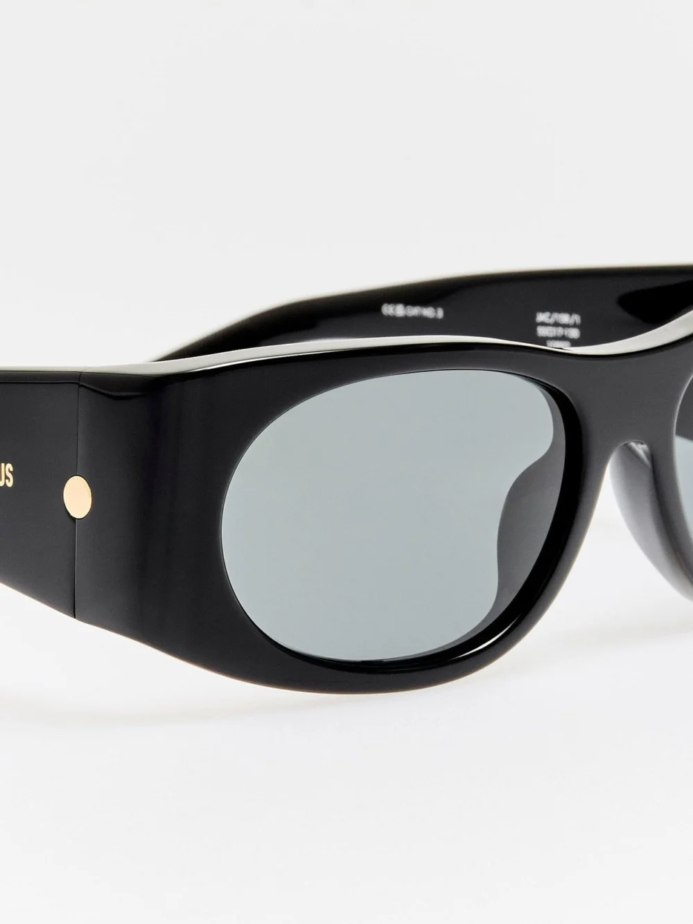 Linda Farrow Plage Sunglasses, black and grey, view 4