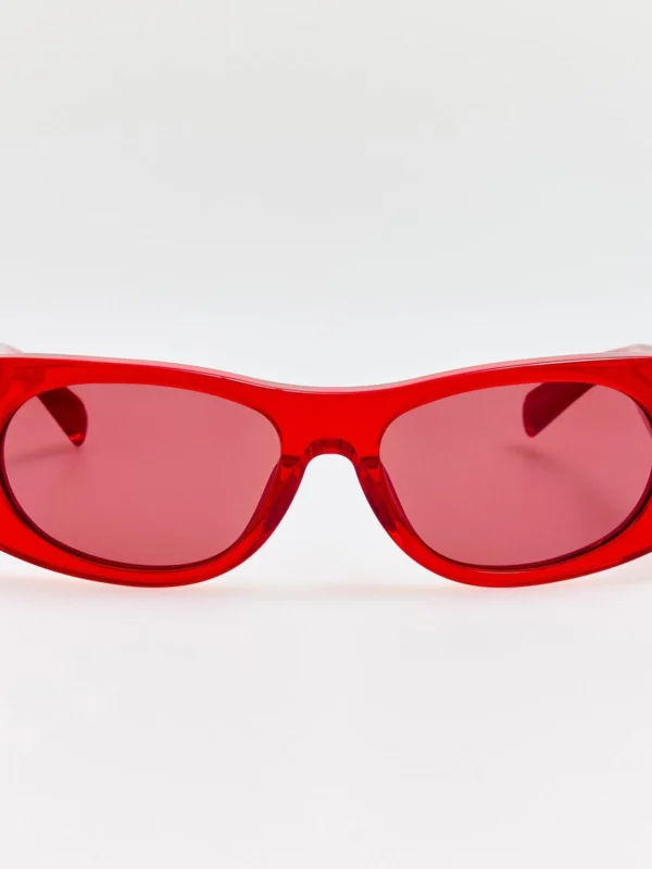 Linda Farrow Plage Sunglasses in Cherry