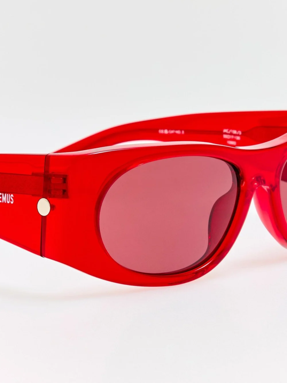 Linda Farrow Plage Sunglasses, cherry, view 4