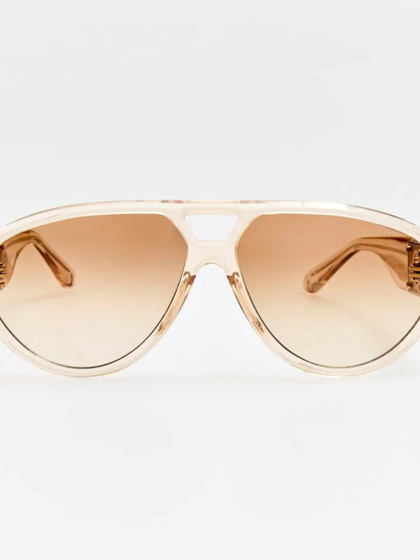 Linda Farrow Portia Sunglasses in Ash