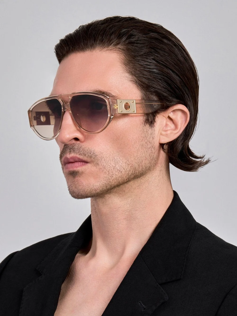 Linda Farrow Portia Sunglasses, ash, view 4