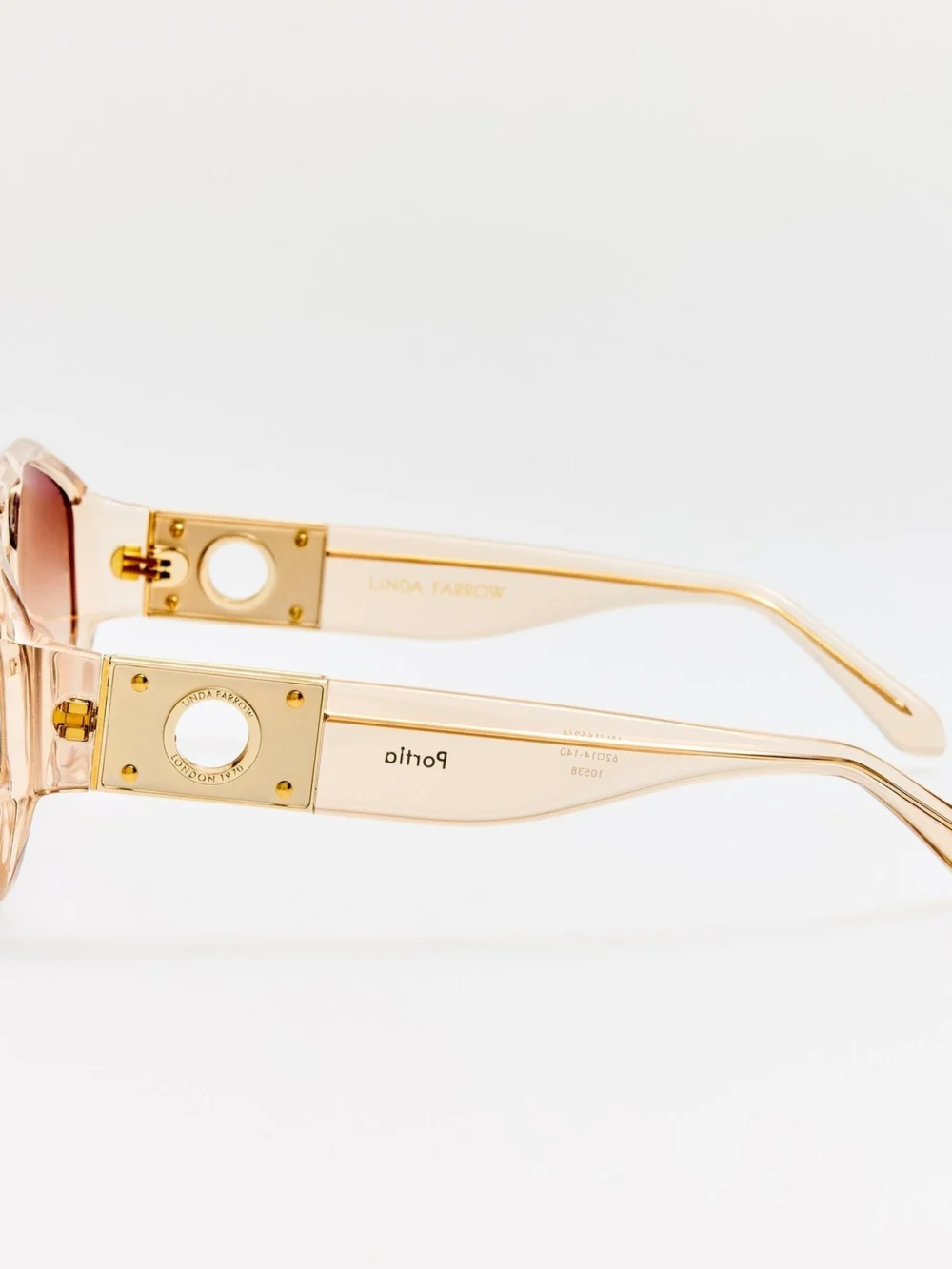 Linda Farrow Portia Sunglasses, ash, view 6