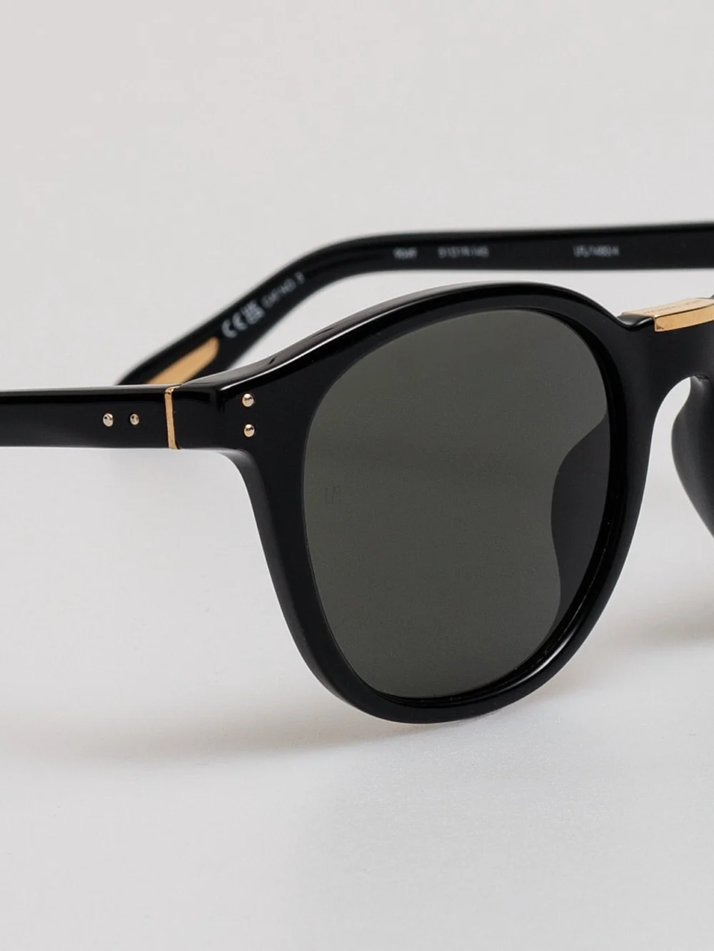 Linda Farrow Powell Sunglasses, black, view 4