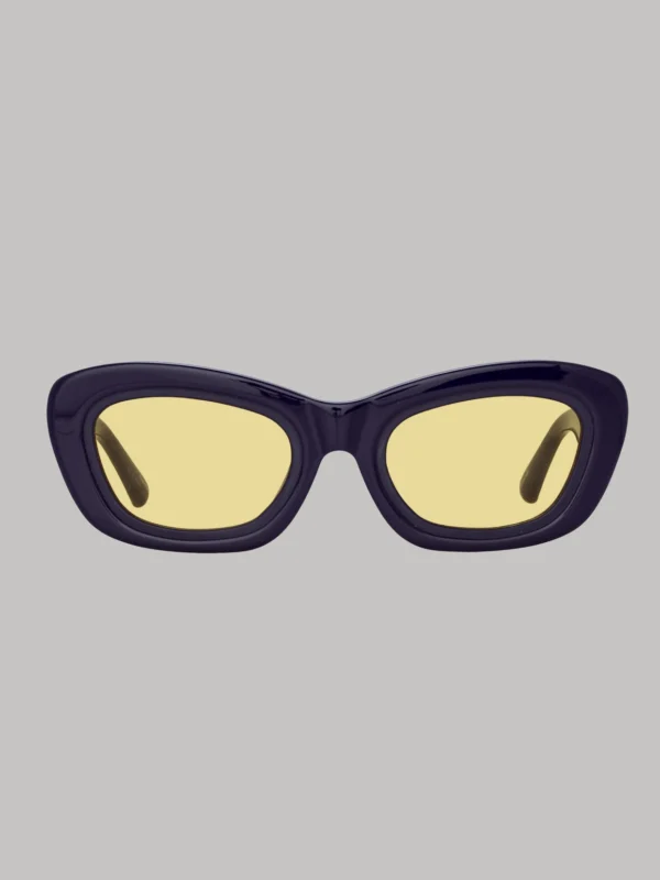Linda Farrow Rania Cat Eye Sunglasses in Purple