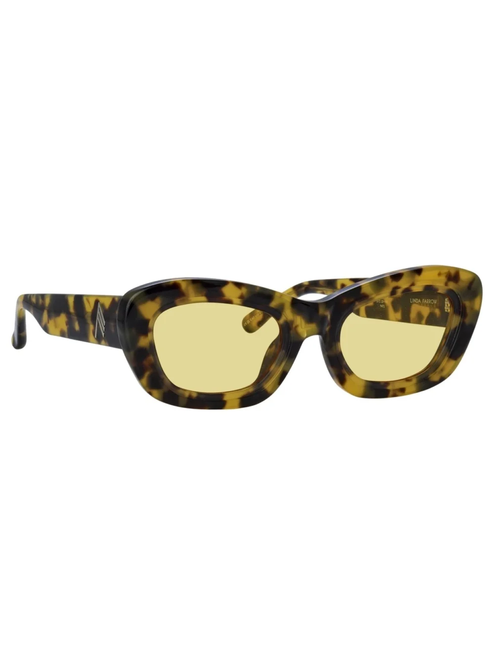 Linda Farrow Rania Cat Eye Sunglasses, tortoiseshell, view 4