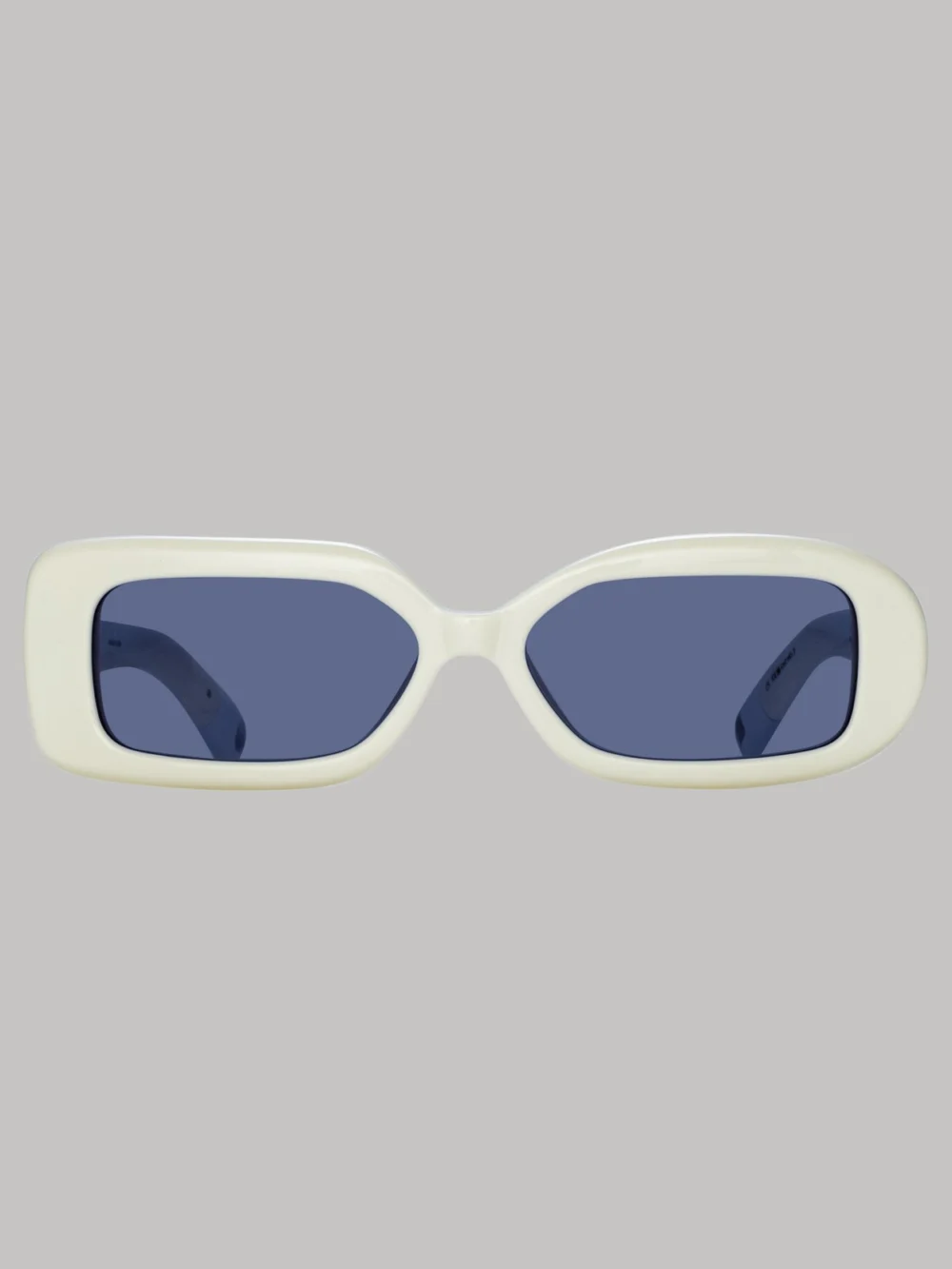 Linda Farrow Rond Carre Rectangular Sunglasses in white