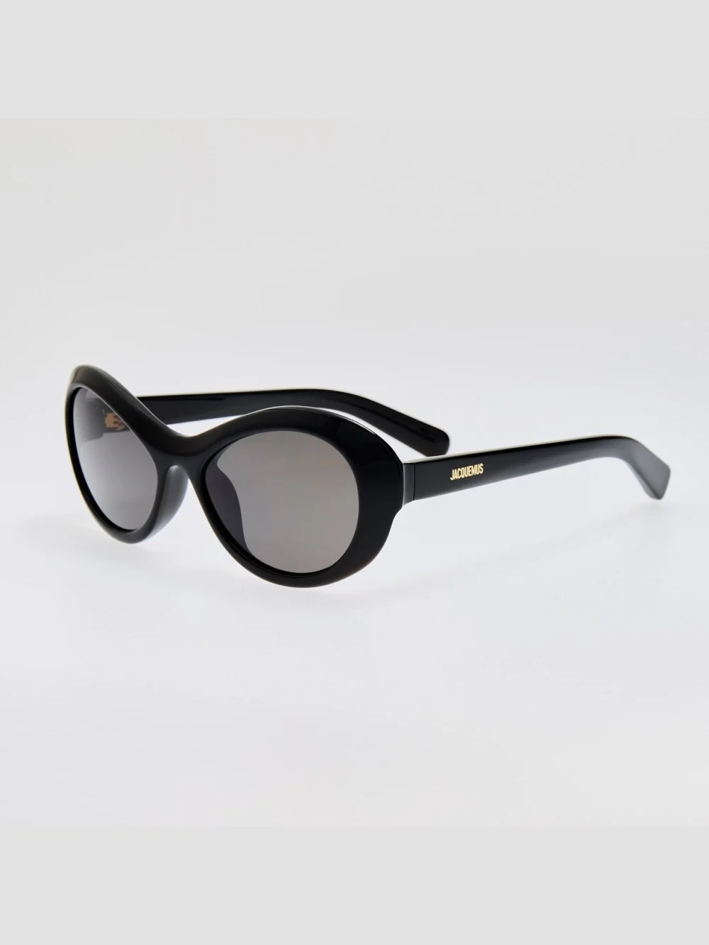 Linda Farrow Rond Sunglasses, black, view 2